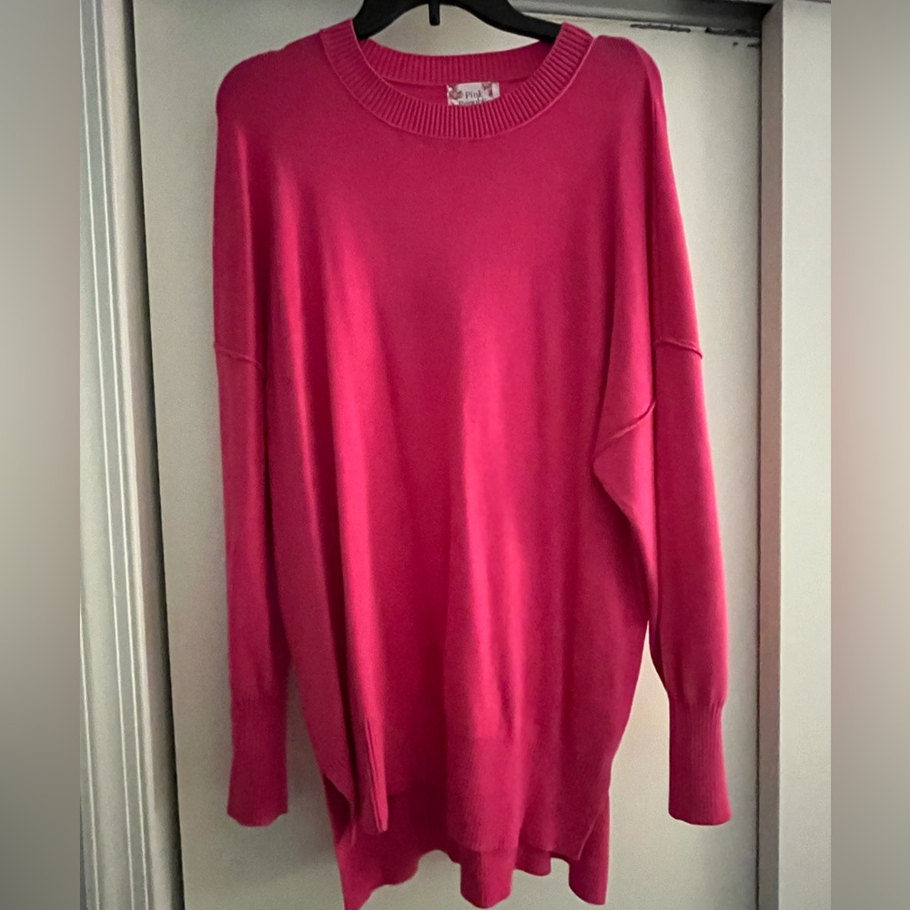 Fuchsia Pink Republic Tunic Sweater